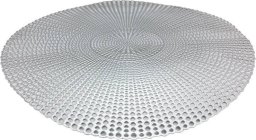 MPLCo Mata na stół 40 cm Srebrna Glamour MPL 280782