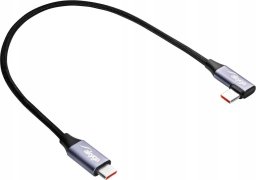 Kabel USB Akyga USB-C - USB-C 0.3 m Czarny (AK-USB-53)