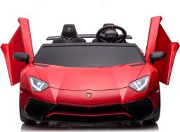 Lamborghini Lamborghini Aventador SV na akumulator dla 2 dzieci Czerwony + Silnik bezszczotkowy + Pompowane koła + Audio LED