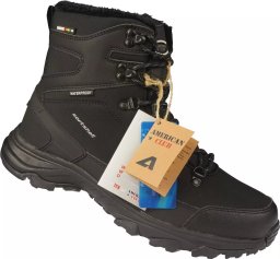 Buty trekkingowe męskie American Club Zimowe buty męskie śniegowce męskie American Club MHL148/24BL czarne 42