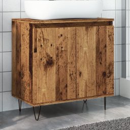 vidaXL vidaXL Szafka łazienkowa, stare drewno, 58x33x60 cm