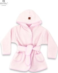 MimiNu MIMINU Thermofrotte bathrobe with hood size 86 cm PINK