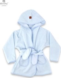 MimiNu MIMINU Thermofrotte bathrobe with hood size 98 cm BLUE