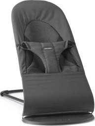 BabyBjorn BABYBJORN Bouncer Balance Soft, Woven/Jersey Tri Fabric, Dark Grey, 005021