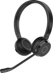 Słuchawki Jabra Jabra Evolve 65 TE Zestaw słuchawkowy Przewodowy i Bezprzewodowy Opaska na głowę Biuro/centrum telefoniczne USB Typu-A Bluetooth Czarny