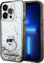 Karl Lagerfeld Karl Lagerfeld KLHCP14LLKCNSK iPhone 14 Pro 6.1" transparent hardcase Liquid Glitter Choupette