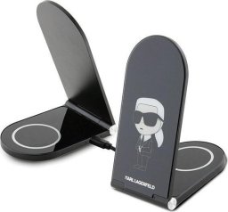 Karl Lagerfeld Karl Lagerfeld składana ład. indukcyjna 2w1 KLDCRFALKINK 15W czarny/black Ikonik MagSafe