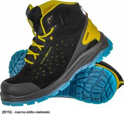 Buty trekkingowe męskie Reis BCHARPOON-T S1PS SR FO - Trzewiki męskie ze skóry zamszowej HARPOON kompozytowy podnosek podeszwa antypoślizgowa, olejoodporna, antyelektrostatyczna METAL FREE 43