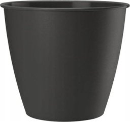 Galicja Osłonka plastikowa ozdobna na kwiaty antracytowa Azalia 17x15,7 cm