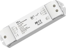 SKYDANCE V3-L nuolatinės įtampos RGB valdiklis, 12-48V, 3x 6A, Push Dimm