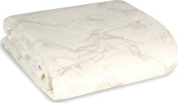Design 91 Narzuta pikowana na łóżko LUIZ 220X240 kremowa + złota