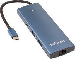 HUB USB Extra Digital Adapteris USB Type-C - HDMI, LAN, 3x USB Type-A, 1x USB Type-C, PD100W, SD+TF