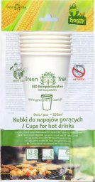 GreenTree Froggy Biodegradowalne kubki do gorących napoi PLA 250ml  6szt.