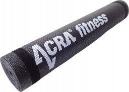 Acra Mata ACRA Fitness do Ćwiczeń Jogi 4 mm Czarna