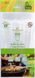 GreenTree Froggy Biodegradowalne kubki do piwa PLA 400ml 6szt.