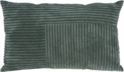 Home Styling Collection Poduszka dekoracyjna ze sztruksowym patchworkiem z przodu, 30 x 50 cm