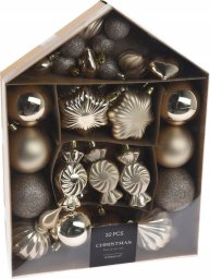 Home Styling Collection Zestaw bombek w różnych kształtach, 32 szt.