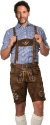 Usorteret Brune korte lederhosen