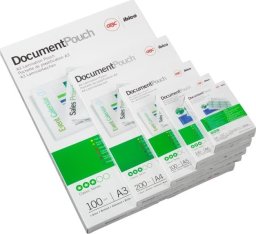 GBC GBC Card Laminating Pouches 54x86mm 2x250 Micron Gloss (100), White, Polyethylene, Glossy, 0.5 mm, China, 54 mm