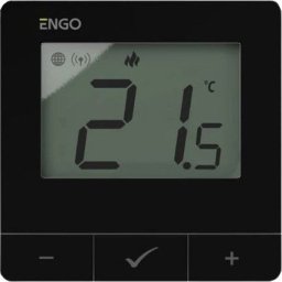 Engo Engo natynkowy, internetowy regulator temperatury ZigBee/868 MHz zasilany sieciowo 230V, czarny E25-230B