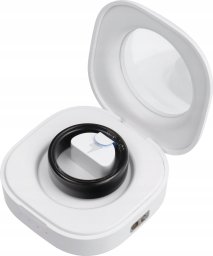 Smartwatch OEM Smart Ring R11M- inteligentny pierścień ze stali ze stacją ładującą rozmiar 13 (22,2mm) czarny