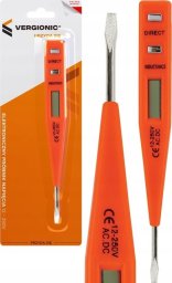  VERGIONIC ELEKTRONICZNY PRÓBNIK NAPIĘCIA TESTER DETEKTOR MIERNIK PRĄDU FAZER 12-250 V