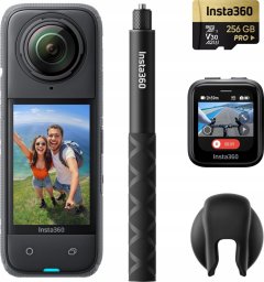 Kamera Insta360 Insta360 X4 GPS-Bundle Kamera sportowa w zestawie 4K UHD Pakiet z poglądem