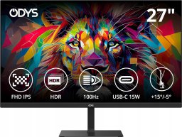 Monitor Odys ODYS X820031 Monitor gamingowy i27 27'' 100 Hz 1920x1080 IPS 2023