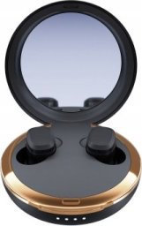 Słuchawki Tura Scandinavia AB Happy Plugs Adore - bezprzewodowe słuchawki douszne z lusterkiem w etui (black)