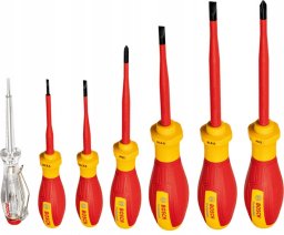 Bosch Bosch VDE screwdriver set PH/SL Professional, 7-piece (red/yellow, 6 VDE screwdrivers, phase tester SL3)