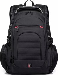 Plecak Bange Plecak wodoodporny Bange torba na laptopa 15" miejski podróżny 48x35x23 cm do pracy szkoły samolotu męski damski USB Czarny