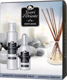 ART.ROZNE TESORI d`Oriente Zestaw prezentowy White Musk (Woda perfumowana 100 ml+ Dezodorant w sprayu 150 ml) 1 op. - 2 szt.