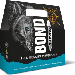 ART.ROZNE BOND Survival Zestaw prezentowy męski - Woda po goleniu 100 ml + Antyperspirant 50 ml + Żel pod prysznic 200 ml