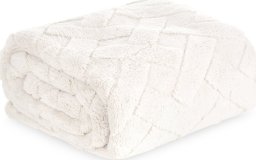 Eurofirany Koc 150 x 200 Pluszowy Jodełka Caro Krem