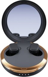 Słuchawki Tura Scandinavia AB Happy Plugs Adore - bezprzewodowe słuchawki douszne z lusterkiem w etui (black)