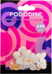  ART.ROZNE STALEKS Pro Pododisc Wymienne pilniki do dysku XS Expert - PDF-10-240W (białe) 1op.-50 sztuk