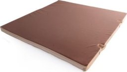 Produkcyja materac Gamma 100x100x10 z wycięciami do słupków beżowo-brązowy