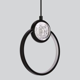 Lampa wisząca Candellux LACRIMA lampa wiszaca 20cm czarny 15W LED 3000K maskownica biała  31-35592