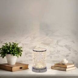 Lampka biurkowa Candellux BRILLO lampa stołowa H-14,5cm bezbarwny 2,5W LED USB 3000,4000,6000K z wł. dotyk  41-35806