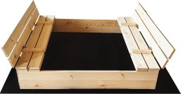 Nenurodyta SAND BOX120X120CM WITH BENCH