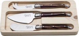 Laguiole Laguiole premium line zestaw noży do sera Dark Woo
