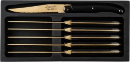 Laguiole Laguiole Prestige Line noże do steków Gold Stonewa Eleganckie pudełko na prezent