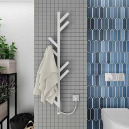 Grzejnik łazienkowy Kosser Elektryczny suszarka do ręczników Madera 1200x255 ERL z timerem biały