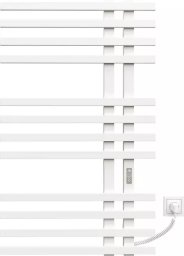 Grzejnik łazienkowy Kosser Elektrinis rankšluosčių džiovintuvas Kosser Brash 1000x600/12 ER, su laikmačiu, baltas (laidas dešinėje)