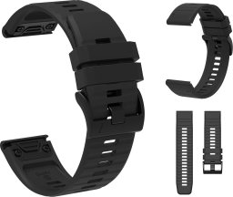  Pasek silikonowy do Garmin Fenix 3/5X/6X/7X Pro - czarny