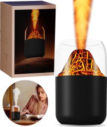 Nawilżacz powietrza Cronos Nawilżacz powietrza Cronos Y10 Czarny z efektem ognia RGB z funkcją aromaterapii