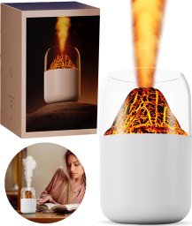 Nawilżacz powietrza Cronos Nawilżacz powietrza Cronos Y10 Biały z efektem ognia RGB z funkcją aromaterapii
