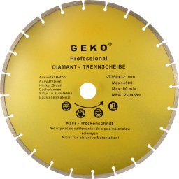 Geko Tarcza diam.350x8x32mm segment.GEKO PROFI(10)