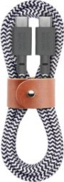 Kabel USB Native Union USB-C - USB-C 1.2 m Czarny (BELT-C-ZEB-2-NP)