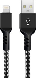 Kabel USB Maclean USB-A - Lightning 2 m Czarny (MCE481)